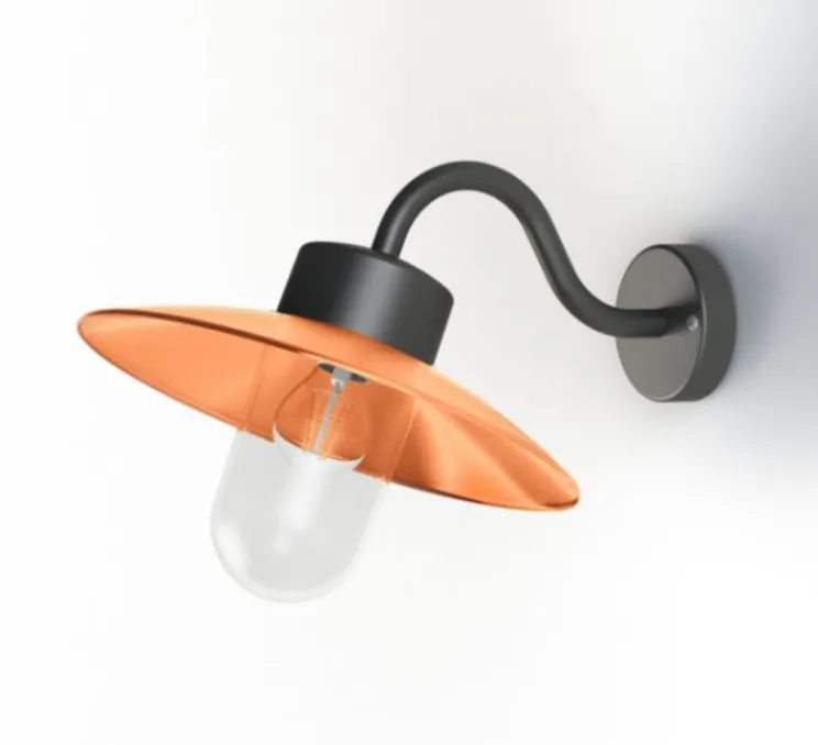 Applique d'extérieur, Belcour N°1, cuivre, IP44, L32cm, H26,7cm - Roger Pradier