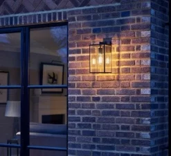 Applique*Astro Applique d'extérieur, Box Lantern 350, , IP23, L18cm, H35cm - Noir