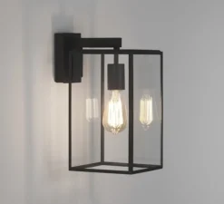 Applique*Astro Applique d'extérieur, Box Lantern 350, , IP23, L18cm, H35cm - Noir