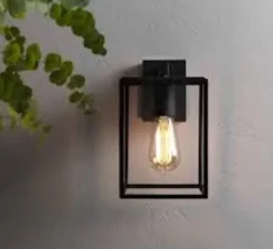 Applique*Astro Applique d'extérieur, Box Lantern 270, , IP23, L16cm, H27cm - Noir