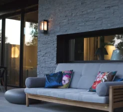 Applique*Roger Pradier Applique d'extérieur, Brick N° 1, , IP44, L16,9cm, H30,3cm - Noir velours