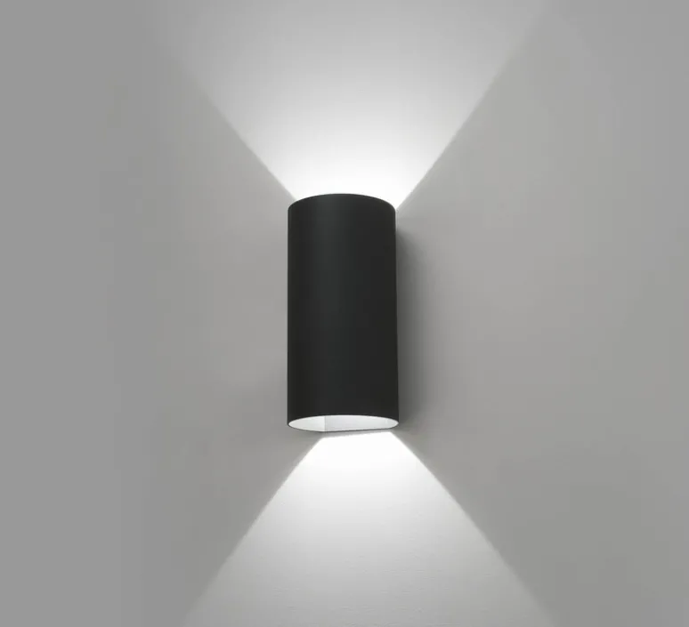 Applique*Faro Applique d'extérieur, Bruc, , 830 lm, 3000k, LED, L12cm, H24cm - Gris foncé