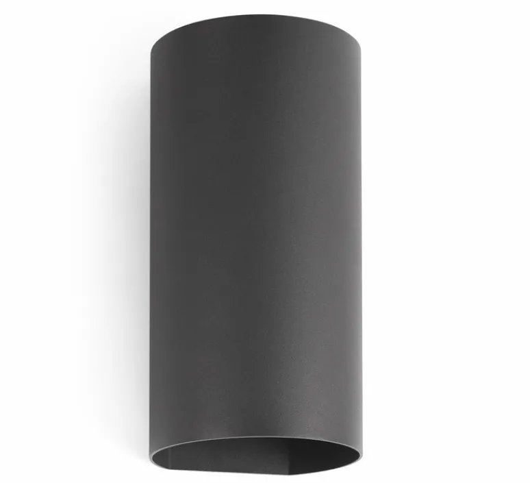 Applique*Faro Applique d'extérieur, Bruc, , 830 lm, 3000k, LED, L12cm, H24cm - Gris foncé