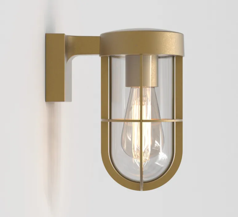 Applique*Astro Applique d'extérieur, Cabin Wall, , IP44, L11cm, H22cm - Lighting laiton antique