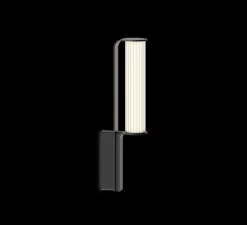 Applique*Vibia Applique d'extérieur, Class, 2820, , IP65, LED, dim, bouton-poussoir, 2700K, 495 lm, L9cm, H60cm - noir mat