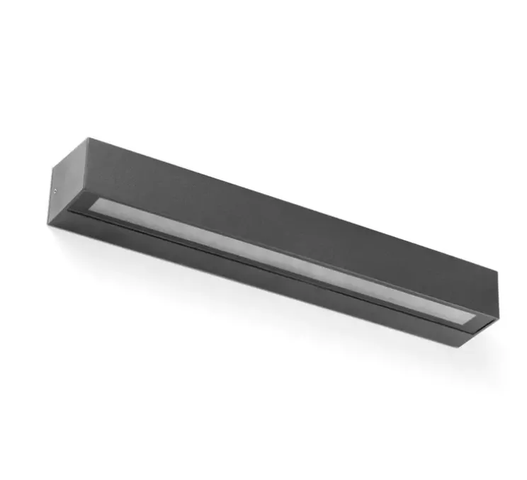 Applique d'extérieur, Doro 500, gris foncé, IP65, LED, 3000K, 2700 lm, L50cm, H5,8cm - Faro