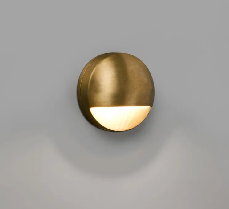 Applique d'extérieur, DRAK, laiton, IP44, LED, 3000K, 220lm, Ø9cm, H4cm - Faro