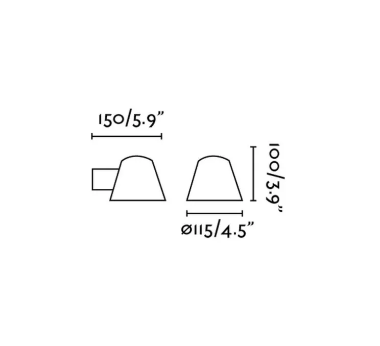 Applique d'extérieur, Gina, gris, IP44, GU10, H10cm, Ø11.5cm - FARO