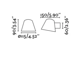 Applique*Faro Applique d'extérieur, Gina, IP44, , Ø11,5cm - blanc