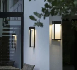 Applique*Roger Pradier Applique d'extérieur, Hogar n°1, , IP65, LED, 3000K, 1952 lm, L26cm, H60cm - noir