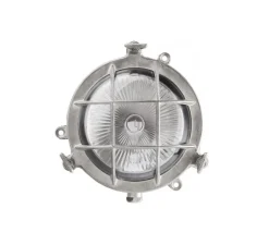 Applique*Zangra Applique d'extérieur, Hublot, , IP55, Ø11,5cm, H6cm - laiton nickelé