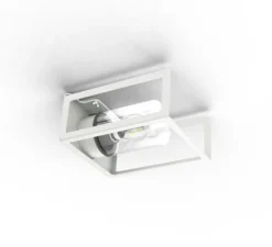 Applique*Roger Pradier Applique d'extérieur, Hugy N° 1, , IP65, L20,6cm, H25,3cm - verre clair, blanc pur