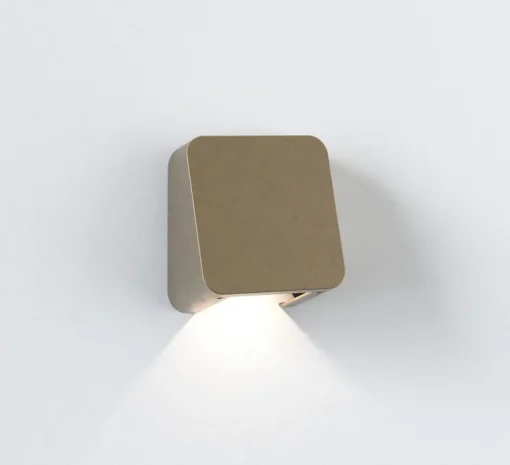Applique d'extérieur, Incline Single, laiton, IP65, LED, dim, 3000K, 485 lm, L11cm, H12,2cm - Astro