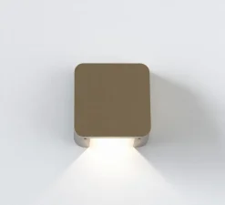 Applique d'extérieur, Incline Single, laiton, IP65, LED, dim, 3000K, 485 lm, L11cm, H12,2cm - Astro