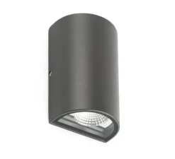 Applique*Faro Applique d'extérieur, Lace, , IP54, LED, 4000K, 315lm, L10cm, H16cm - gris foncé