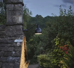Applique*DCW éditions Paris Applique d'extérieur, Lampe Gras N°304 XL Outdoor, abat-jour , IP64, L22cm, H22cm - noir