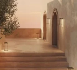 Applique*Il Fanale Applique d'extérieur, Lanterne Slim 267.04.OO, , IP55, LED, dim, 2700K, 750 lm, L15cm, H26,5cm - laiton