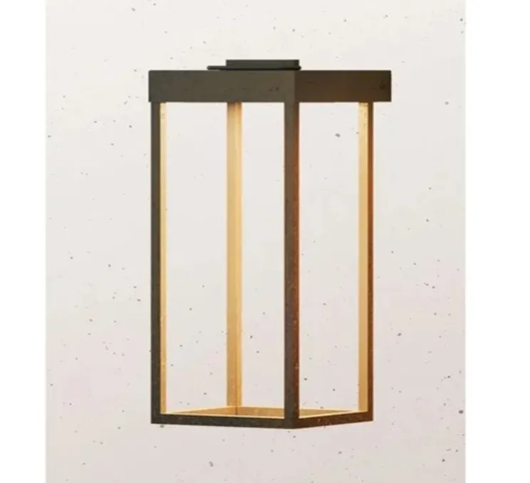 Applique d'extérieur, Lanterne Slim 267.05.OO, laiton, IP55, LED, dim, 2700K, 1300 lm, L20cm, H46,5cm - Il Fanale