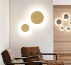 Applique*Beneito Faure Applique d'extérieur, Mac 250, , IP65, LED, dim, 2700-3200-4000K, 2000 lm, Ø25cm, H25cm - bois