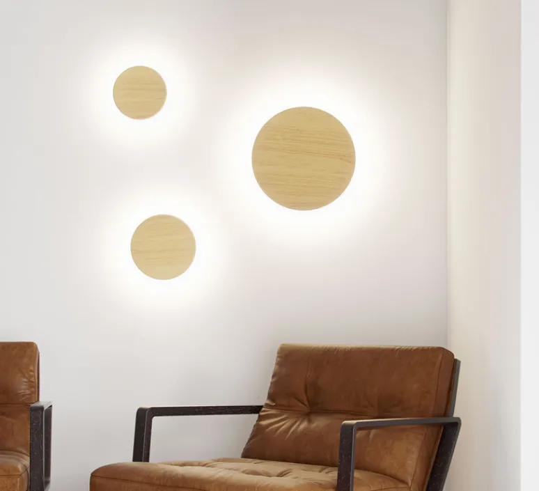 Applique*Beneito Faure Applique d'extérieur, Mac 120, , IP65, LED, dim, 2700-3200-4000K, 600 lm, Ø12cm, H12cm - bois