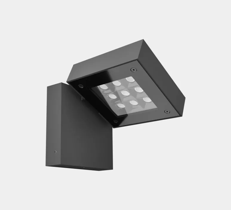Applique*LEDS C4 Applique d'extérieur, Modis Single, , IP66, LED, 3000K, 1809 lm, L14cm, H30cm - Gris urbain