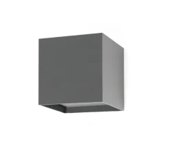 Applique d'extérieur, OLAN, gris foncé, IP65, LED, 3000K, 190lm, L14,5cm, H14cm - Faro