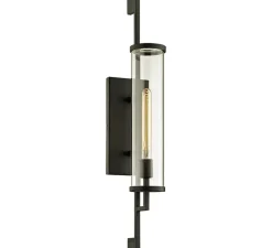 Applique*Hudson Valley Lighting Applique d'extérieur, Park Slope, , IP44, Ø14,71cm, H81,28cm - noir