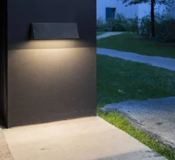 Applique*SLV Applique d'extérieur, Pema WL, , IP65, LED, dim, 3000-4000K, 1420 lm, L28cm, H10cm - noir