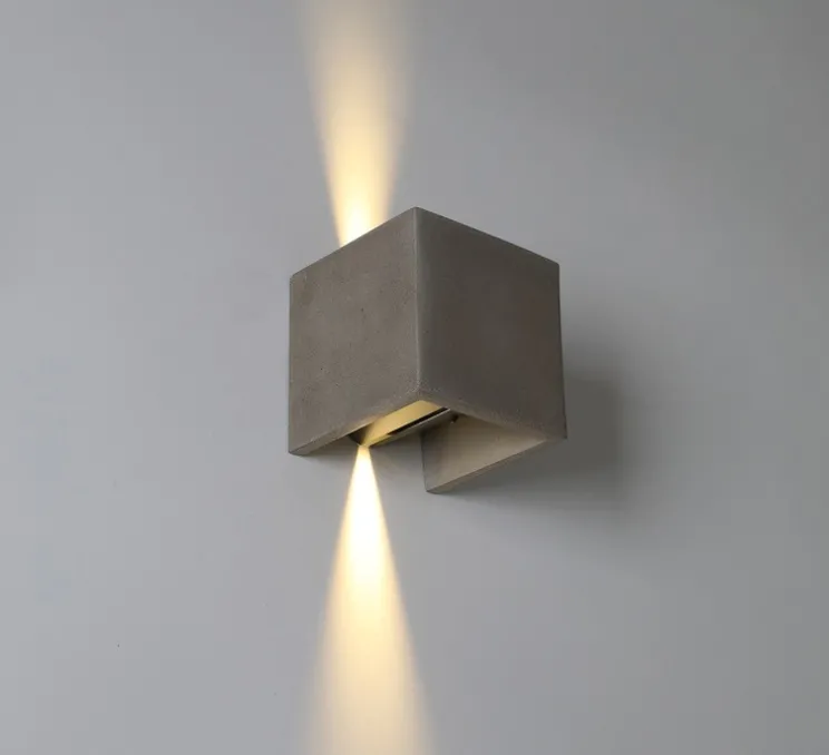 Applique d'extérieur, Perseo, gris, IP65, LED, 3000K, 760 lm, L12cm, H12cm - ACB