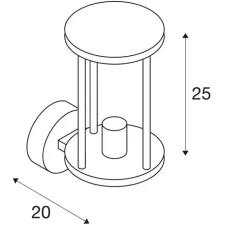Applique d'extérieur, Photonia, noir, IP55, L14,6cm, H25cm - SLV