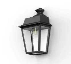 Applique*Roger Pradier Applique d'extérieur, Place des Vosges 1 évolution N°2, , IP65, L21,6cm, H34cm - noir