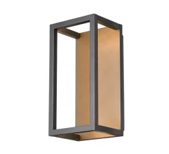 Applique*SLV Applique d'extérieur, Quadrulo, , IP55, LED, 3000K, 270 lm, L12,5cm, H25cm - anthracite