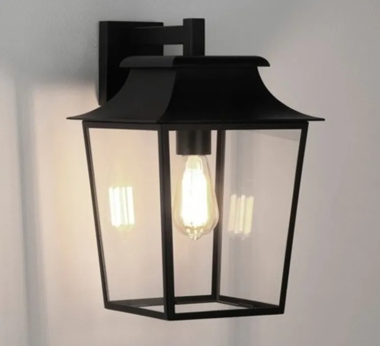 Applique*Astro Applique d'extérieur, Richmond Lantern 254, , IP23, L25cm, H39cm - Noir