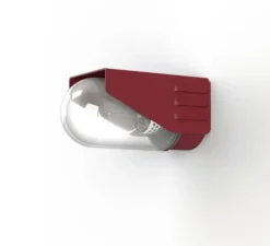 Applique*Roger Pradier Applique d'extérieur, RP195 N° 1, , IP65, L11,4cm, H10,3cm - Rouge vin