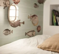 Applique*Faro Applique d'extérieur, salle de bain, Cabo, , IP65, H23cm P11cm - laiton