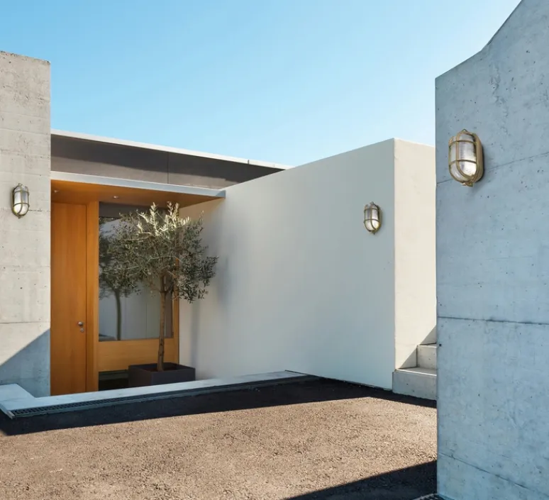 Applique*Faro Applique d'extérieur, salle de bain, Cabo, , IP65, H23cm P11cm - laiton