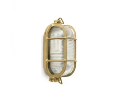 Applique*Faro Applique d'extérieur, salle de bain, Cabo, , IP65, H23cm P11cm - laiton