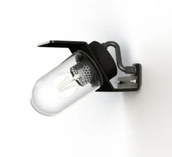 Applique*Roger Pradier Applique d'extérieur, Sherlock, Modèle n°1, , IP65, L11cm, H17,4cm - gris noir aluminium