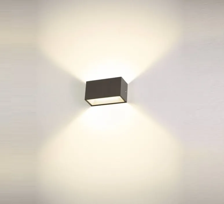 Applique*SLV Applique d'extérieur, Sitra cube M, , IP65, LED, dim, 3000-4000K, 1880 lm, L20cm, H11cm - anthracite