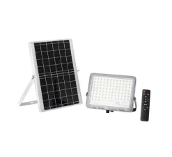 Applique d'extérieur, solaire, Glaser, argent, IP65, LED, 3000K, 1200 lm, L24,3cm, H21,9cm - Nedgis