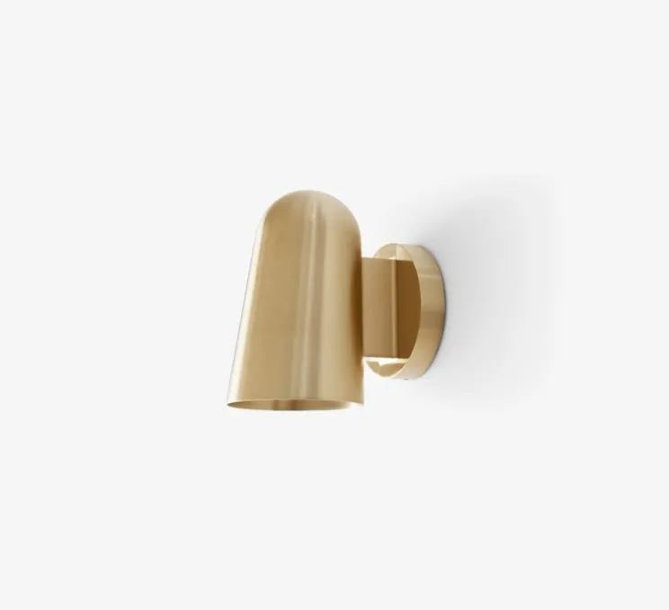 Applique d'extérieur, Solid SC105, laiton, IP44, L9,5cm, H15cm - Andtradition