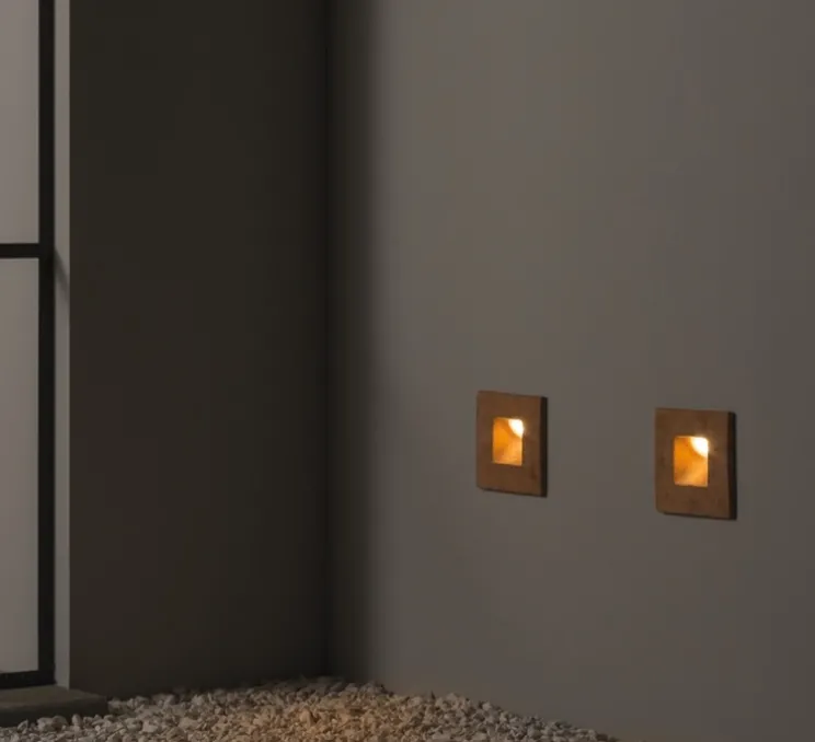 Applique d'extérieur, Square, terracotta, IP65, LED, 2700K, 250 lm, L16,5cm, H16,5cm - Toscot