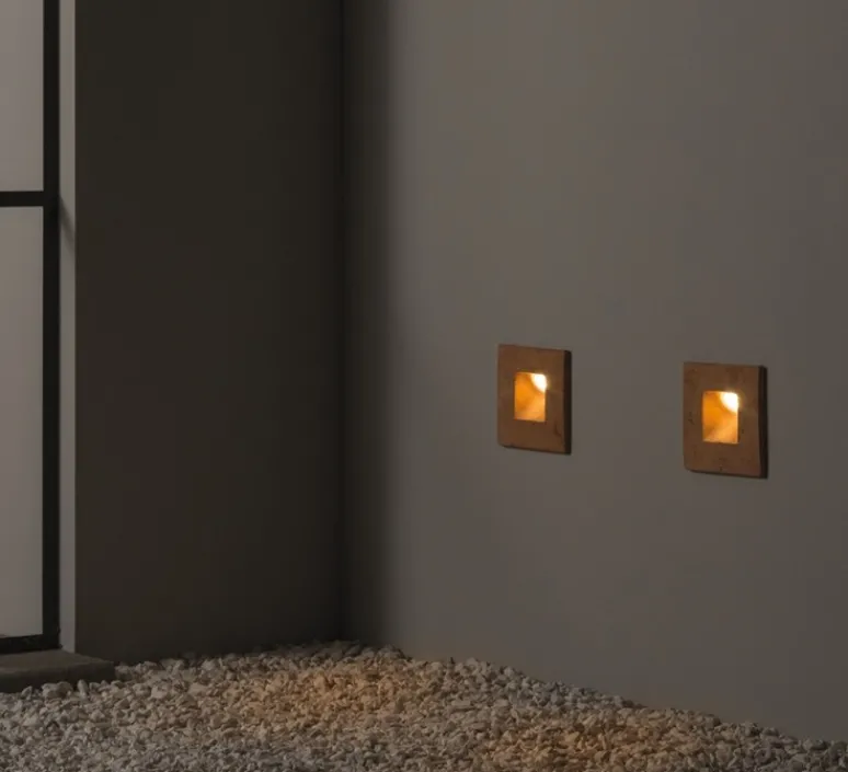 Applique*Toscot Applique d'extérieur, Square, , IP65, LED, 3000K, 270 lm, L16,5cm, H16,5cm - terracotta