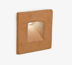 Applique*Toscot Applique d'extérieur, Square, , IP65, LED, 3000K, 270 lm, L16,5cm, H16,5cm - terracotta
