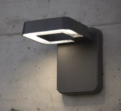 Applique*Roger Pradier Applique d'extérieur, Square N° 1, , IP65, LED, 2700K, 2716 lm, L22,6cm, H25,9cm - Gris noir