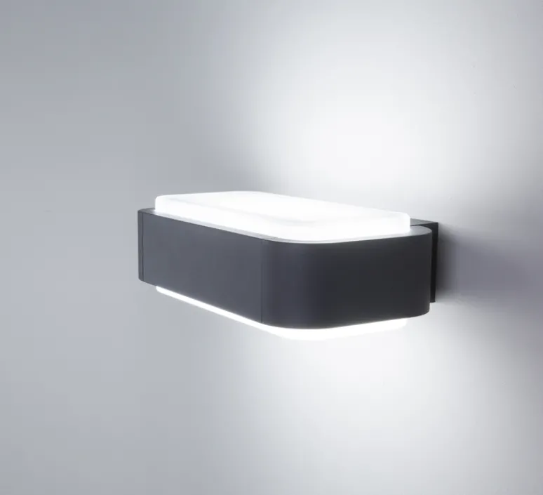 Applique*Faro Applique, d'extérieur, Sticker, blanc, LED, 623lm, 3000K, H8,5cm - L28cm - blanc, noir