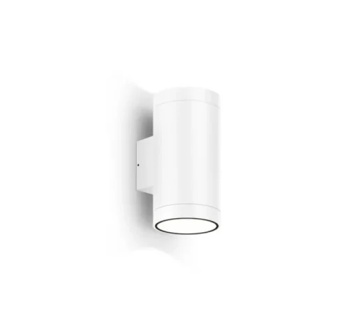 Applique d'extérieur, Taio round 2.0, blanc mat, IP65, LED, dim, 2700K, 670 lm, L8cm, H15,4cm - Wever&Ducré