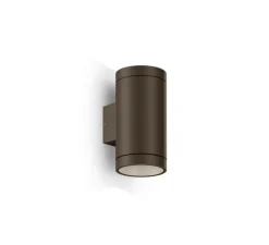 Applique*Wever&Ducré Applique d'extérieur, Taio round 2.0, , IP65, LED, dim, 2700K, 670 lm, L8cm, H15,4cm - bronze