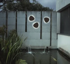 Applique d'extérieur, Tria 04, marron graphite, IP66, LED, dim, 2700K, 1346 lm, Ø28cm, H31cm - Bover