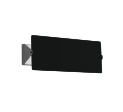 Applique*Nemo Lighting Applique d'extérieur, Volet Pivotant, double, outdoor, réédition Charlotte Perriand, , IP55, LED, dim, 3000K, 585 lm, L13cm, H34cm - aluminium noir anodisé